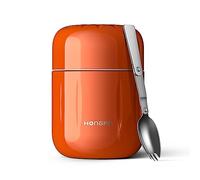 BSWAY Boîtes Alimentaires Isothermes, 510ml Boîte Isotherme Repas Chaud Porte-Aliments en Acier Inoxydable avec Cuillère Pliante, Thermoisolant Boîte Récipient Thermique sans BPA pour Ecole, Bureau