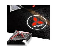 BSWNSJZT 2 Pièces Projecteur de Logo à éclairage pour portières de Voiture pour Mitsubishi Outlander, Projecteur de Porte de Voiture Accessoires d'éclairage