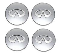 BSWNSJZT 4 Pièces Cache Moyeux de Voiture pour Infiniti 60mm, Couvercle de Moyeu Central de Jante Accessoires