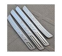 BSWNSJZT 4 PièCes Protections de seuil de Porte de Voiture en Acier Inoxydable pour Suzuki Swift 2012-2022 2023 2024, Protections de Seuil de Portière de Voiture Accessoires