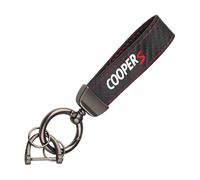 BSWNSJZT Voiture Porte Keychain pour Mini Cooper S One JCW R55 R56 R50 R53 R60 F55 F56, Élégant et Durable Porte-clés en Cuir de Voiture Fer à Cheval Boucle Accessoire,R