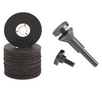 BSWXX Lot de 2 à 10 disques coupe en métal 50 mm, mini meules résine, lame scie, meule d'angle, plus 1 mandrin montage .0402