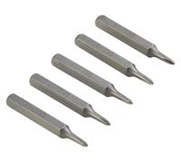 BSWXX Lot de 5 embouts tournevis à tige hexagonale 4 mm, cruciformes 28, PH0000 PH000 PH00 PH0, magnétiques en acier for outils électriques .0125