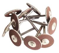 BSWXX Tête de ponçage abrasive en feutre laine 2,5 cm, tige,35/3 mm, fil coton, mini brosse polissage .0403