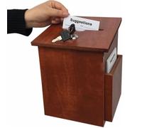 BsxiouY Donation/Charité/Suggestion Boîte De Donation Collection en Bois Boîte De Don Dédicace De L'Église Collection De Pièces De Monnaie Boîte De Don Boîte À Suggestion Boîte,A