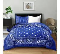 BSYYZQC Housse de Couette 140x200 RéTro, Parure de Lit BohêMe, Ensemble de Lit Reversible, Housse de Couettes Microfibre et 2 Taies d'oreiller 65x65 cm, avec Fermeture Éclair