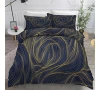 BSYYZQC Housse de Couette 240x260 Abstrait Parure de Lit Lignes Ensemble de Lit Reversible, Housse de Couettes Microfibre et 2 Taies d'oreiller 65x65 cm, avec Fermeture Éclair