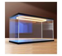 BSZCXBVMP Boîte de Rangement et de présentation en Acrylique Vitrine Acrylique LED avec Porte à Ouverture Avant empilable for Objets de Collection Plusieurs Tailles(40x35x35cm(16x14x14in))