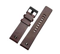 BSZCXBVMP Bracelets de montre de remplacement en cuir à déga Remplacement du bracelet de montre en cuir avec boucle ardillon acier inoxydable multicolore 22-32mm(Darkbrownblack,32mm)