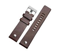 BSZCXBVMP Bracelets de montre de remplacement en cuir à déga Remplacement du bracelet de montre en cuir avec boucle ardillon acier inoxydable multicolore 22-32mm(Darkbrownsilver,30mm)