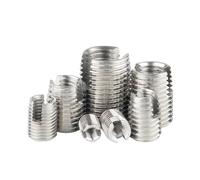 BSZCXBVMP Kit de réparation d'écrous autotaraudeurs et de do Douille de vis d'insertion Filetage Fendue, Paquet 2 5 10 pièces Multicolores M2 à M16(Sliver Steel,M14*M18*24Mm(2Pcs))