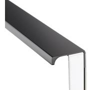 BSZCXBVMP Poignées encastrées pour portes de placards, Poignée de meuble dissimulée noir or 80-500mm(Schwarz,150mm)