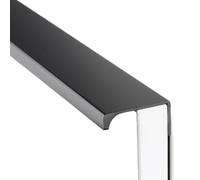 BSZCXBVMP Poignées encastrées pour portes de placards, Poignée de porte tiroir d'armoire multicolore 80-1200mm(Schwarz,Length 800mm)