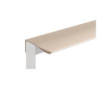 BSZCXBVMP Poignées encastrées pour portes de placards, Tailles multiples multicolores cachées par alliage d'aluminium de poignée Cabinet(Cashmere Grey-arc,400mm)