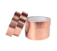 BSZCXBVMP Ruban adhésif conducteur en feuille de cuivre, Bande adhésive conductrice simple face d'aluminium d'en cuivre 5mm-50mm for le blindage de l'électronique(25mm)