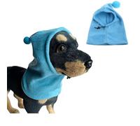 BT Bear Chapeau pour chien, chapeau en polaire douce et chaude pour oreilles de chien apaisantes, coupe-vent et oreilles silencieuses, pour chiens de taille moyenne et grande taille, bleu, taille XXL