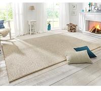 BT Carpet Wolly Tapis Tissu Plat à Poils Courts Laine-Aspect skandi-Salle à Manger, Salon, d'enfant, Chambre à Coucher-Crème, 100 x 140 cm, Polypropylène, Ivoire