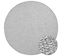 BT Carpet Wolly Tapis Rond - Tapis de Salon en Tissu Plat à Poils Courts Aspect Laine Skandi Skandi Salle à Manger, Salon, Chambre d'enfant, Chambre à Coucher, crème, 133 cm