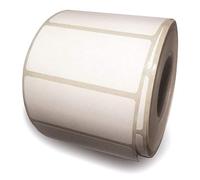 BT-Label Lot de 1000 autocollants universels sur rouleau 6 x 2,8 cm - Étiquettes pour congélation - Papier autocollant - Étiquettes adhésives permanentes « forte adhérence » perforées blanches
