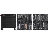 BT LINE Chariot d'atelier BT900 7 tiroirs noir, 211 pcs.