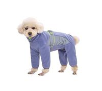 BT Ours Manteau en polaire pour chien, veste intégrale à 4 jambes avec anneau en D réfléchissant, combinaison réglable à fermeture éclair, manteau d'hiver chaud pour petits chiens de taille moyenne,