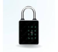BT Security Cadenas à Code et Badge connecté locky Pad - Code, Badge, Bluetooth, et clé de Secours
