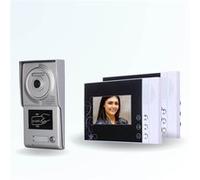 BT SECURITY Portier interphone vidéo classic 4 fils - 1 appartement - 2 écrans noirs - avec lecteur de badge 11