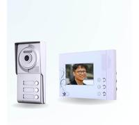 BT Security Portier interphone vidéo Classic 4 Fils - 3 Appartements - 3 écrans Blancs