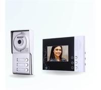 Portier interphone vidéo classic 4 fils - 3 appartements - 3 écrans noirs