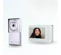 BT Security Portier interphone vidéo Neo 2 Fils - 1 Appartement - 1 écran Blanc