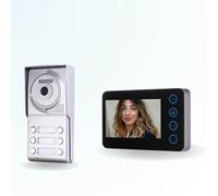 BT Security Portier interphone vidéo Neo 2 Fils - 6 Appartements - 6 écrans Noirs