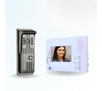 BT Security Portier interphone vidéo PILI 4 Fils - 1 écran Blanc