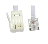 Bt Téléphone Câble Extension Bt Plug To Rj11 Plug, (2 Broches Crossover Type) Pour Une Conductivité Optimale Et Modem Fax Téléphone Fixe Britannique En Cuivre Coeurs (Pas De Câble Rollover.) 2 M 3 M