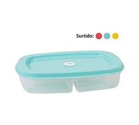 BT Wat - Hermã‰Tico Oval 2 départements avec Date Assortiment Couleurs, 1,7l.