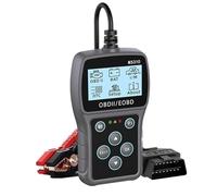 BT100 Automotive Battery Tester 12V Load Tester, For BT100 to 2000 CCA Alternator, Automotive Battery Analyser for testing charging and starting systems in cars, lorries, boats, etc. (Black-grey)