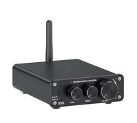 BT10A - Mini amplificateur Bluetooth à 2 canaux, for haut-parleurs domestiques, aigus et basses, son stéréo HiFi, 50W x(Silver no power)