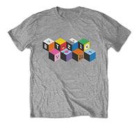 BT21 T-shirt Blocks Unisexe Gris Taille M