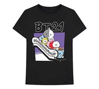 BT21 T-shirt unisexe, Noir Weekend, S