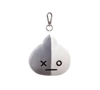 Aurora Produits officiels BT21 signés World, peluche porte-clés VAN, 61339, gris et blanc