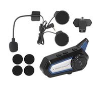 BT31 Moto Casque Bluetooth Casque sans Fil Mains Libres Stéréo étanche Casque Antibruit avec Lampe de Poche