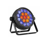 Beamz BT410 Projecteur PAR LED - 19x LED RGBW 10W, Boîtier ABS Léger, Mode DMX, Gestion Audio, Programmes Intégrés, Système de Refroidissement, Télécommande Incluse, Idéale pour l'Éclairage de Soirée