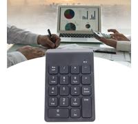 BT5.0 Wireless Number Pad Black 18 Keys 14x2x9cm