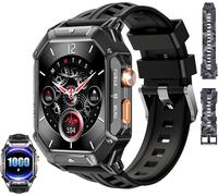Bt80 Men's Smart Watch 1000 Mah Battery, 2.13 Inches Large Amoled Screen Ip68 Waterproof Smart Watch With Bluetooth Call Heart Rate/Spo2/Sleep For Android Ios