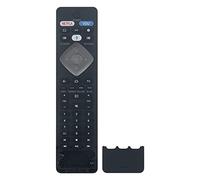 BT800 Télécommande vocale de rechange pour Smart TV Android Philips avec boutons Netflix VUDU 75PFL5704F7 65PFL5704F7 50PFL5604F7A 55PFL5604F7A 65PFL5604F7A 75PFL5604/F7A 65PFL5A 5504F 40 EU