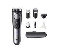 Braun BeardTrimmer 9 BT9520 tondeuse à barbe Batterie 52 2 cm Mouillé & sec Noir, Gris