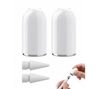 BTACGWP 4 Accessoires pour Apple Pencil 1ère Génération: 2 Capuchons & 2 Embouts, Mines de Rechange Anti-Rayures et Ajustement Parfait pour Écriture Fluide sur iPad