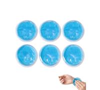 BTACGWP 6 Poches de Glace Circulaires 7cm, Gel Réutilisable, Contour Adaptable & Libération Froide Continue, Soulagement Ciblé Fièvre & Récupération Post-Traumatique