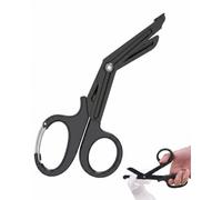 BTACGWP Ciseaux Infirmier Médical Unique, Acier Inoxydable Noir avec Fermoir Verrouillable pour Coupe Précise et Sécurité Optimale en Trousse de Secours Voyage