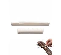 BTACGWP Kit Sillet de Tête et Chevalet Guitare, 2 pièces en Os de Buffle Authentique, Restaure Justesse et Résonance sur Classiques et Folks