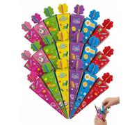 BTACGWP Lot de 24 Cônes de Rentrée, Cônes à Bonbons Pliables pour Filles, Emballage Cadeau pour Écoliers, Mini Cônes de Rentrée pour Cadeaux de Début d'École (Petit)